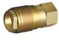 10 pack FA3066 FEMALE QUICK CONN. 1/8G WITH BRASS RING AND FIXED NUT