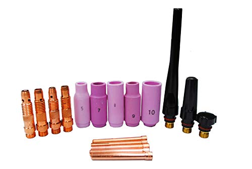 Trafimet TIG Kit for TIG 17 Model WP 17V-12-R WP 17V-25-R and TIG 26 Torch Model WP 26V-12-R WP 26V-25-R