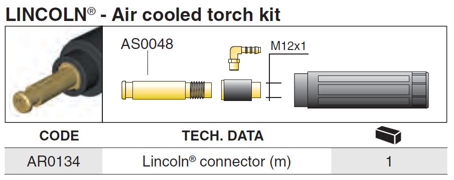 AR0134 LINCOLN® CONNECTOR (M)