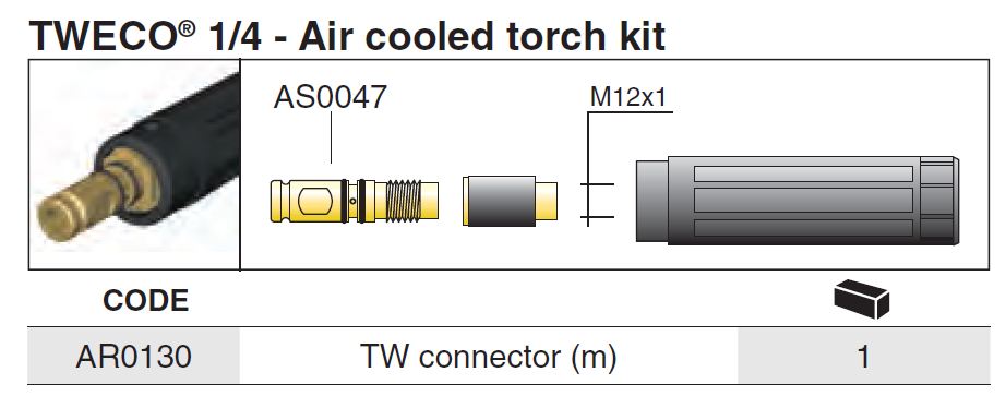AR0130 TWECO® 1-4 CONNECTOR (M)
